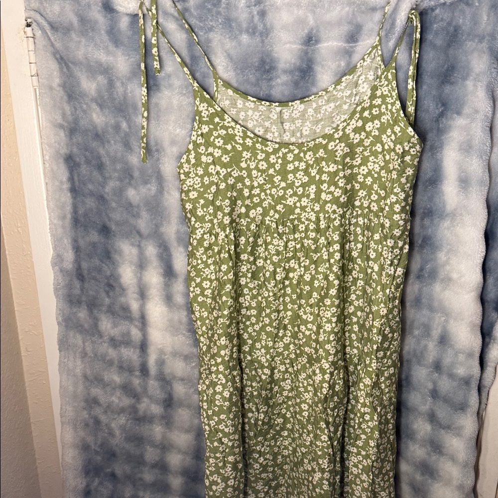 SHEIN Olive Floral Dress